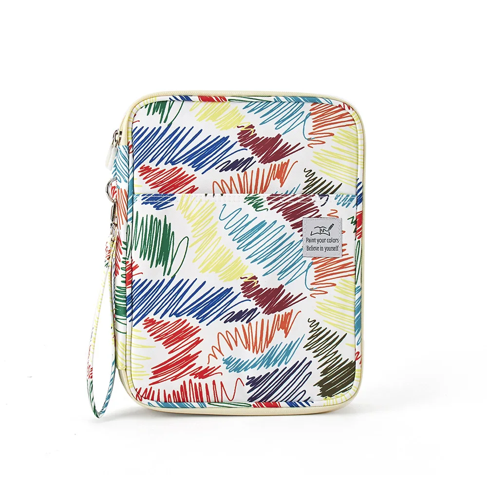 Colored Pencil Case 192/96 Slots Pen Pencil Bag Organizer with Handy Wrap Portable- Multilayer Holder for Colored Pencils