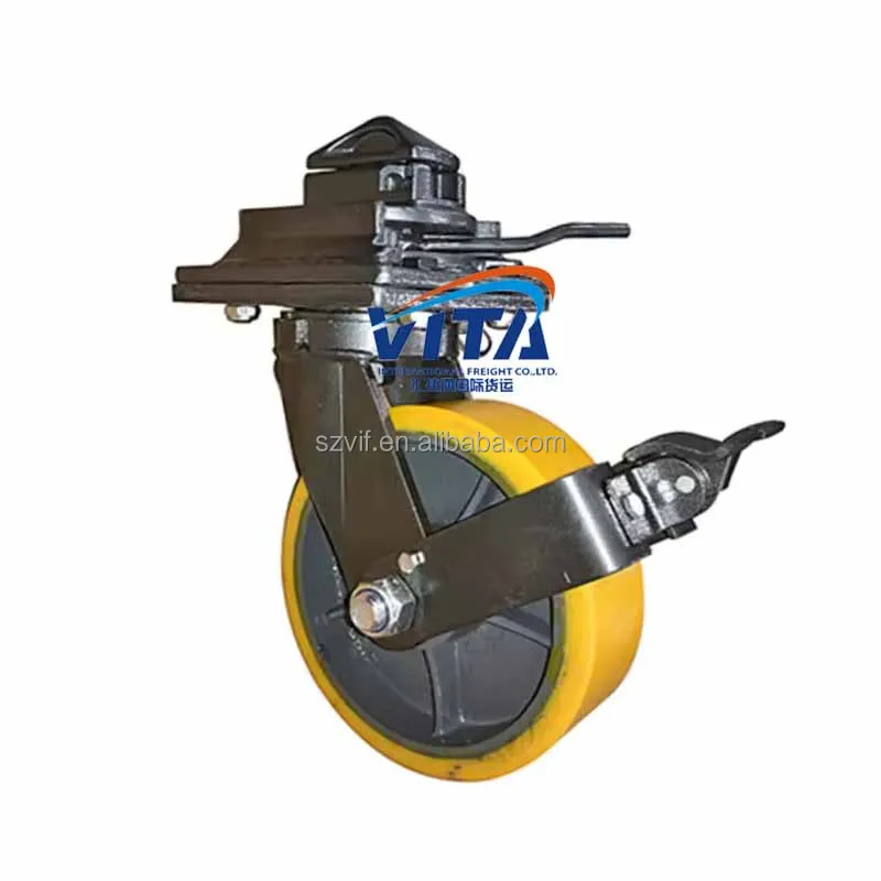 New Style Iso Shipping Sea Container Wheels Super Heavy Duty Castor Wheel 2 Ton Heavy Duty Caster Wheels