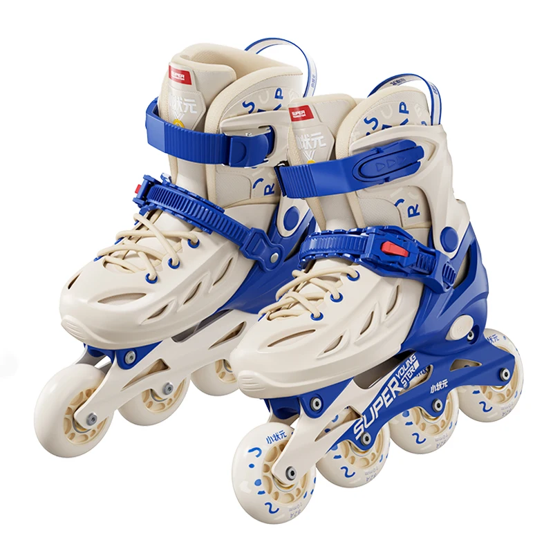 New Design PU Wheels CNC Aluminum Frame Inline Roller Skates Shoes High Hardness PP Shell  Adjustable Inline Skates Shoes