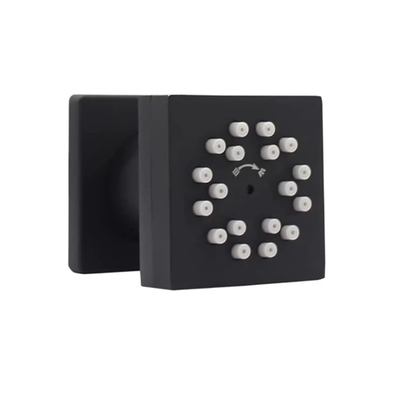 in Wall Black 2 Functions Brass Shower Body Sprayer Jet 360° Adjustable 2 in 1 Spa Massage Showerhead Spray Jet