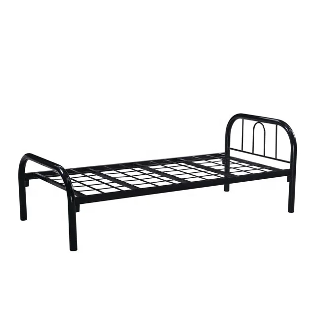 Односпальная армейская складная металлическая кровать для продажи современная рама с матрасом для взрослых складной диван односпальная стальная кровать