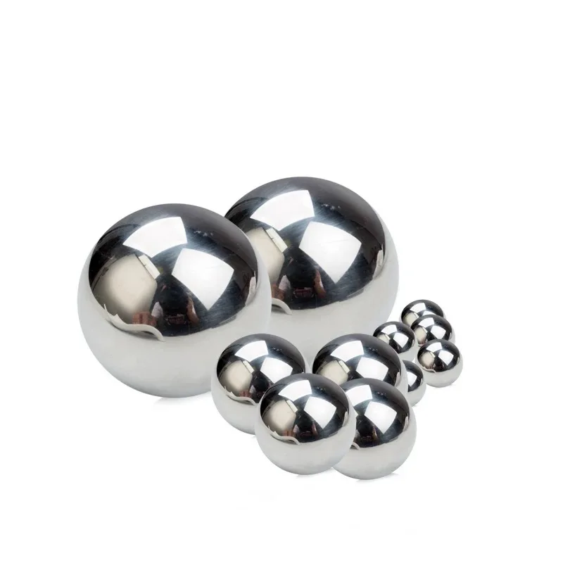 Factory price large 50mm 25mm 8mm 6mm shiny smooth polish gr2 gr5 titanium soild bearing balls hollow bead for jewelry