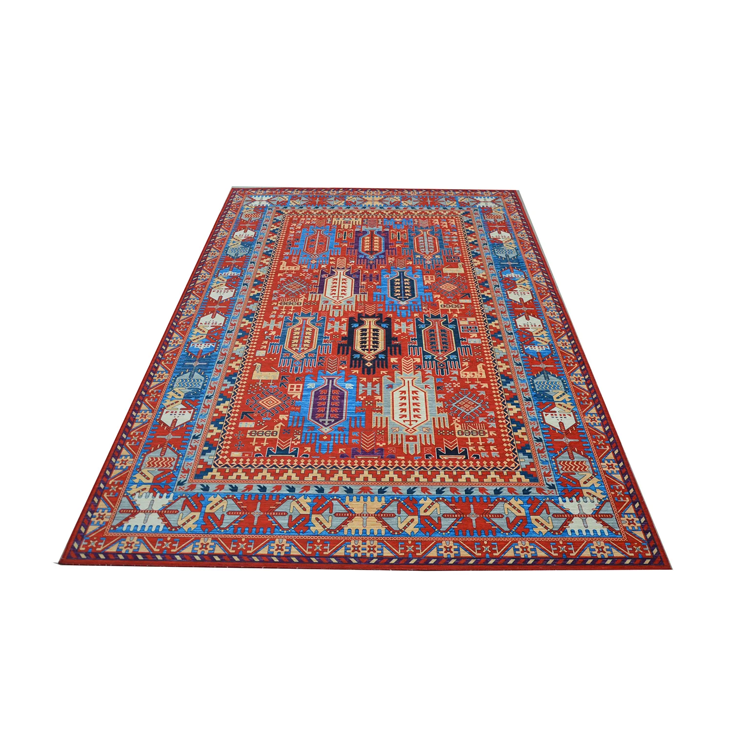 Оптовая ПРОДАЖА Винтажный стильный ковер для гостиной полиэфирный бархатный 3D Печатный декоративный пола