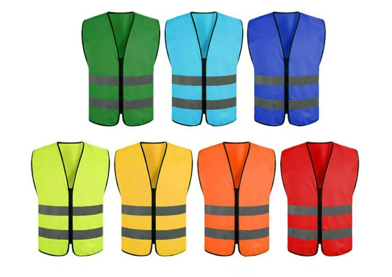 Custom Wholesale Construction Safty Jackets Mesh Reflective safety vest with logo Safety Vest With Logo