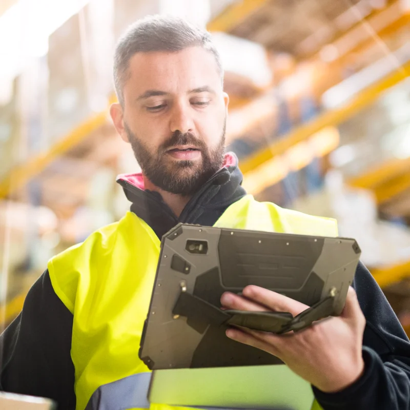 HUGEROCK R101 Mtk Quad Core 1000 nit Industrial For Supermarket Barcode Scanner Inventory Management Rfid Nfc Reader rug Tablet