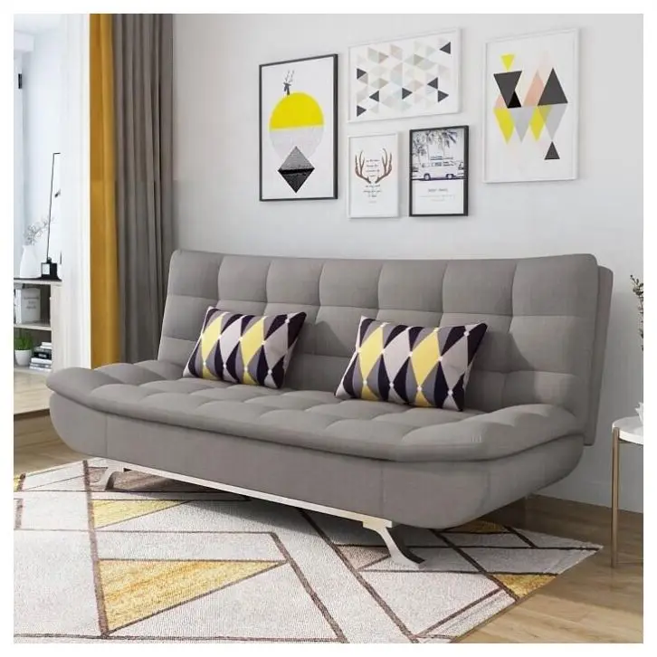 Practical fabric sofa bed multi-purpose Divan living room sofa and bed combination folding sofa