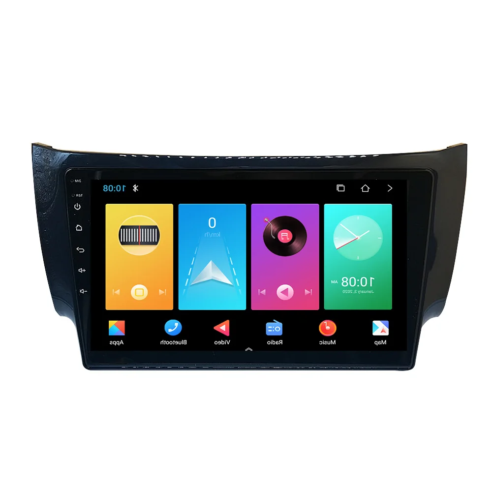 Car Stereo Decorative Fascia Android Multimedia Frame Dash Panel 10 inch Car Video Fascia For 2012-2015 Nissan Bluebird Sylphy
