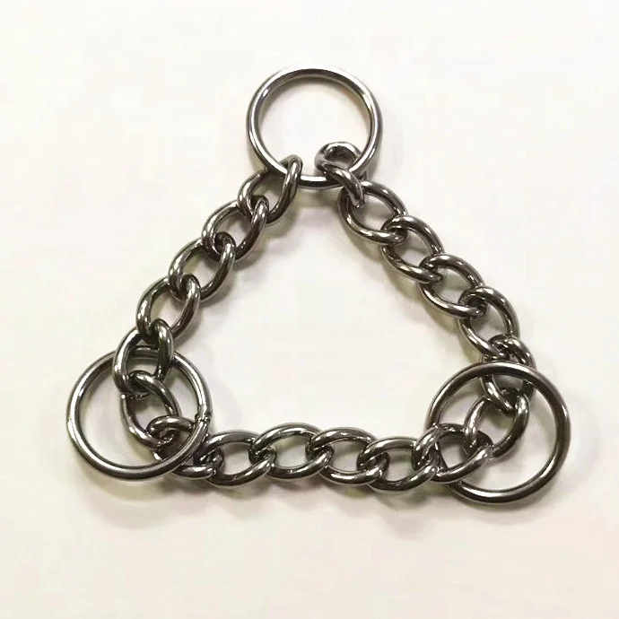 1 inch half Choke chain martingale chain for dog collar
