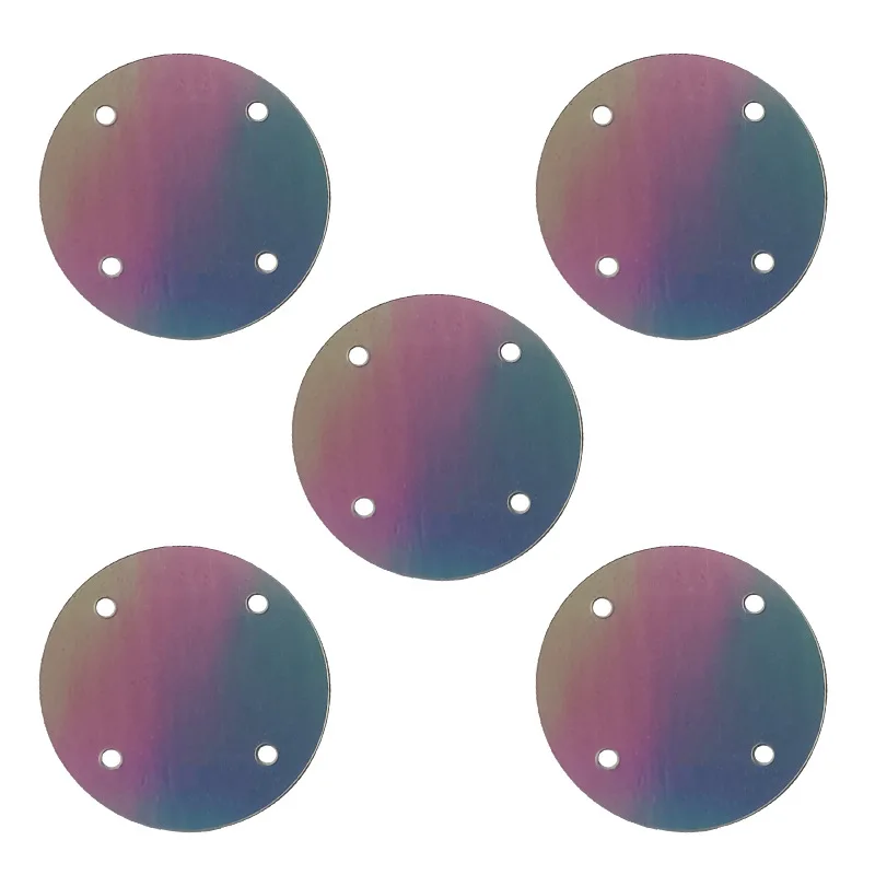 4-hole round flat clothes film sequins diy Christmas party costume dress decorative sewing plastic bulk loose beaded PVC sequins