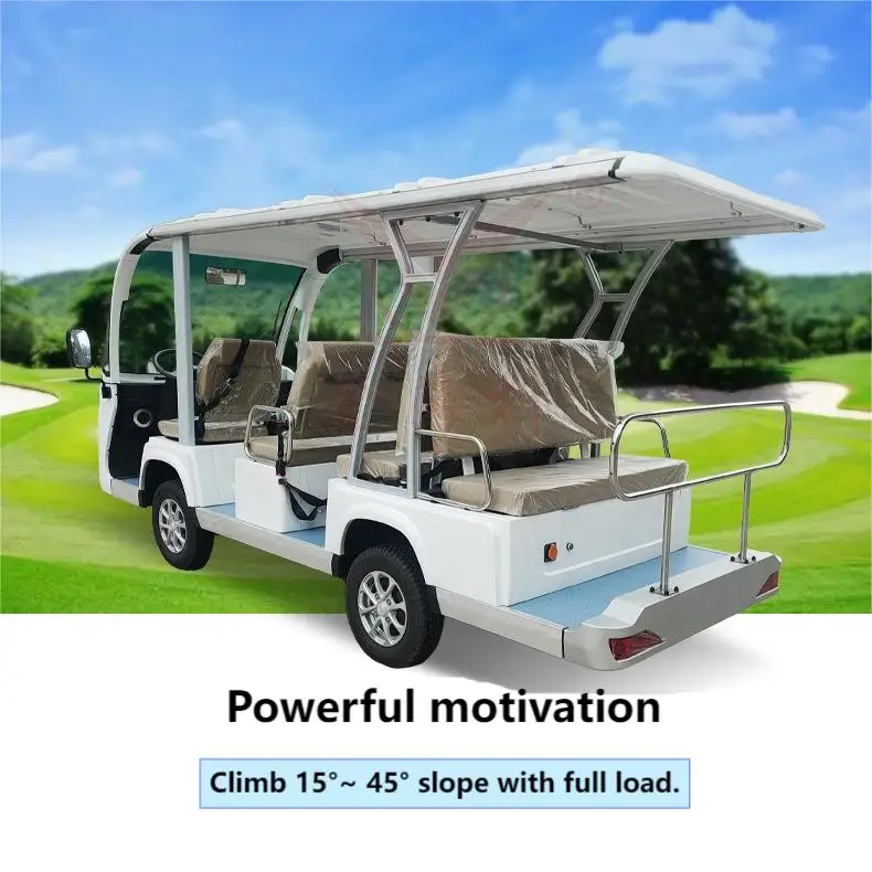 11-Seat 4-Wheeled Electric Sightseeing Bus for Scenic Spots and Tours