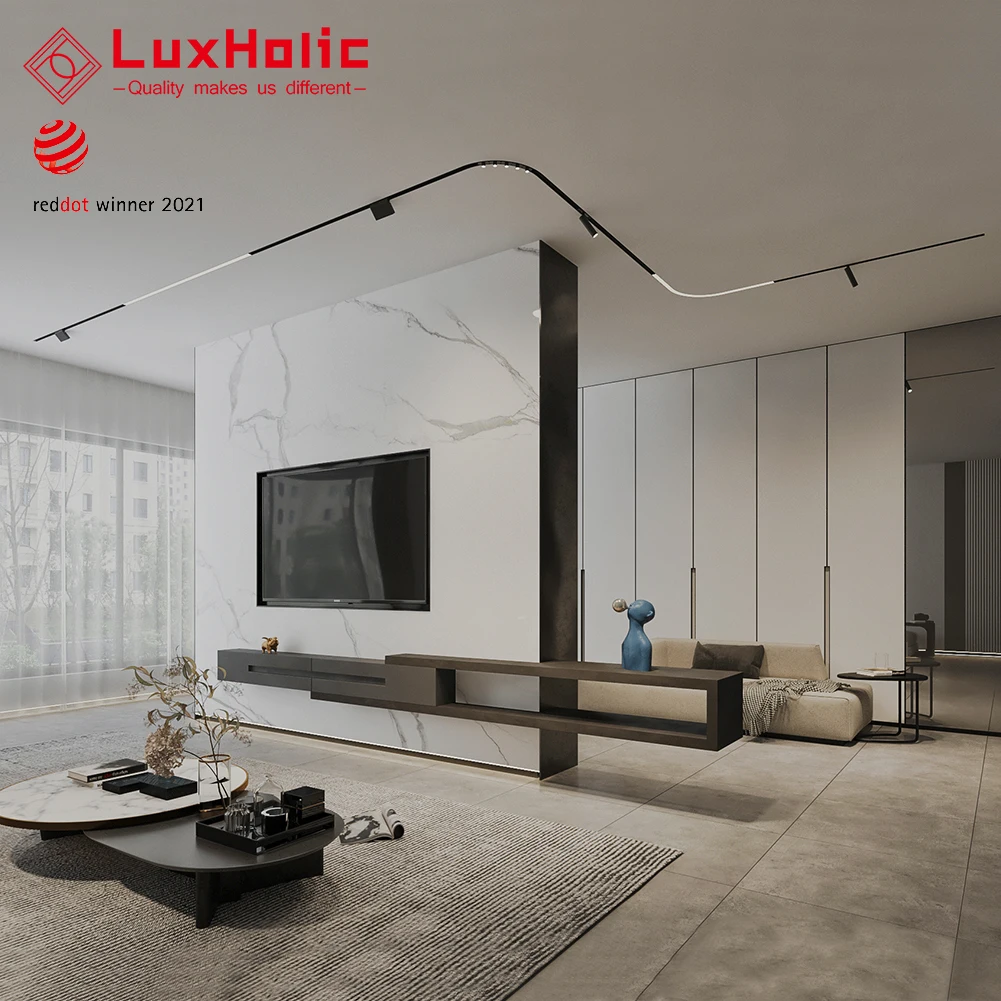  Luxholic 12 Вт 15 25 30 48 В светодиодные трековые магнитные огни 24 в линейные спортивные рельсы Магнитные