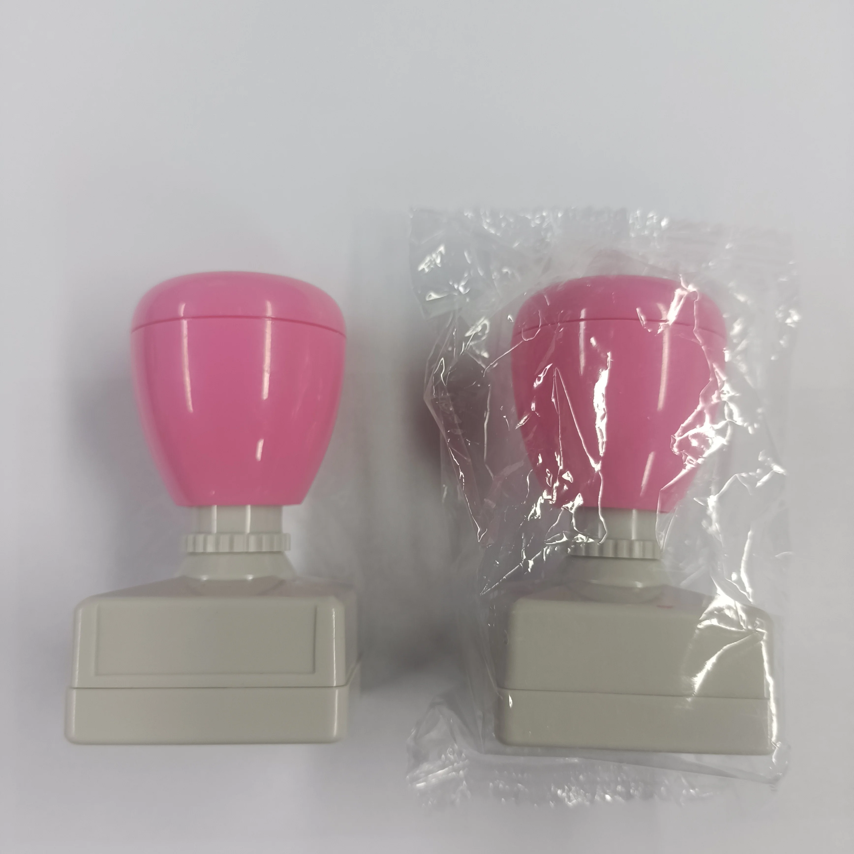 Stamp Factory Wholesale Custom Seal Material Cartoon Color Shell Round Pastel Flash Teacher 7mm Foam Flash Stamps