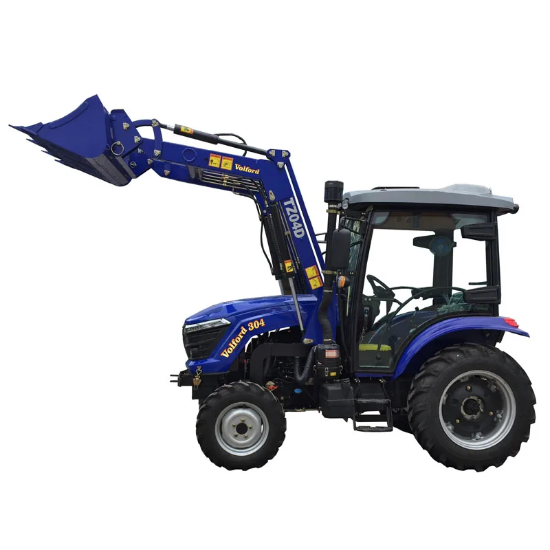 30hp 4wd Volford chinese mini tractors with front loader rotary tiller for sale