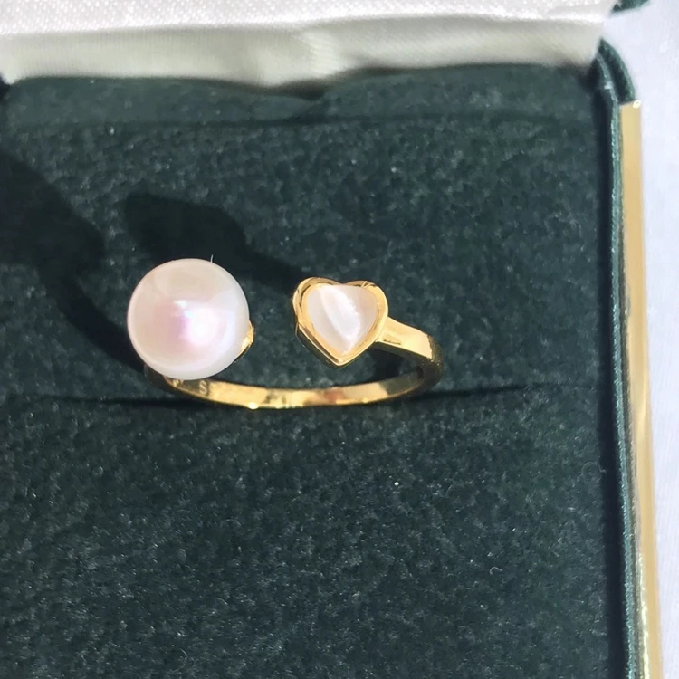 R1054 Wholesale perfect 925 sterling silver pearl ring settings jewelry finding latest freshwater pearl ring designs for women