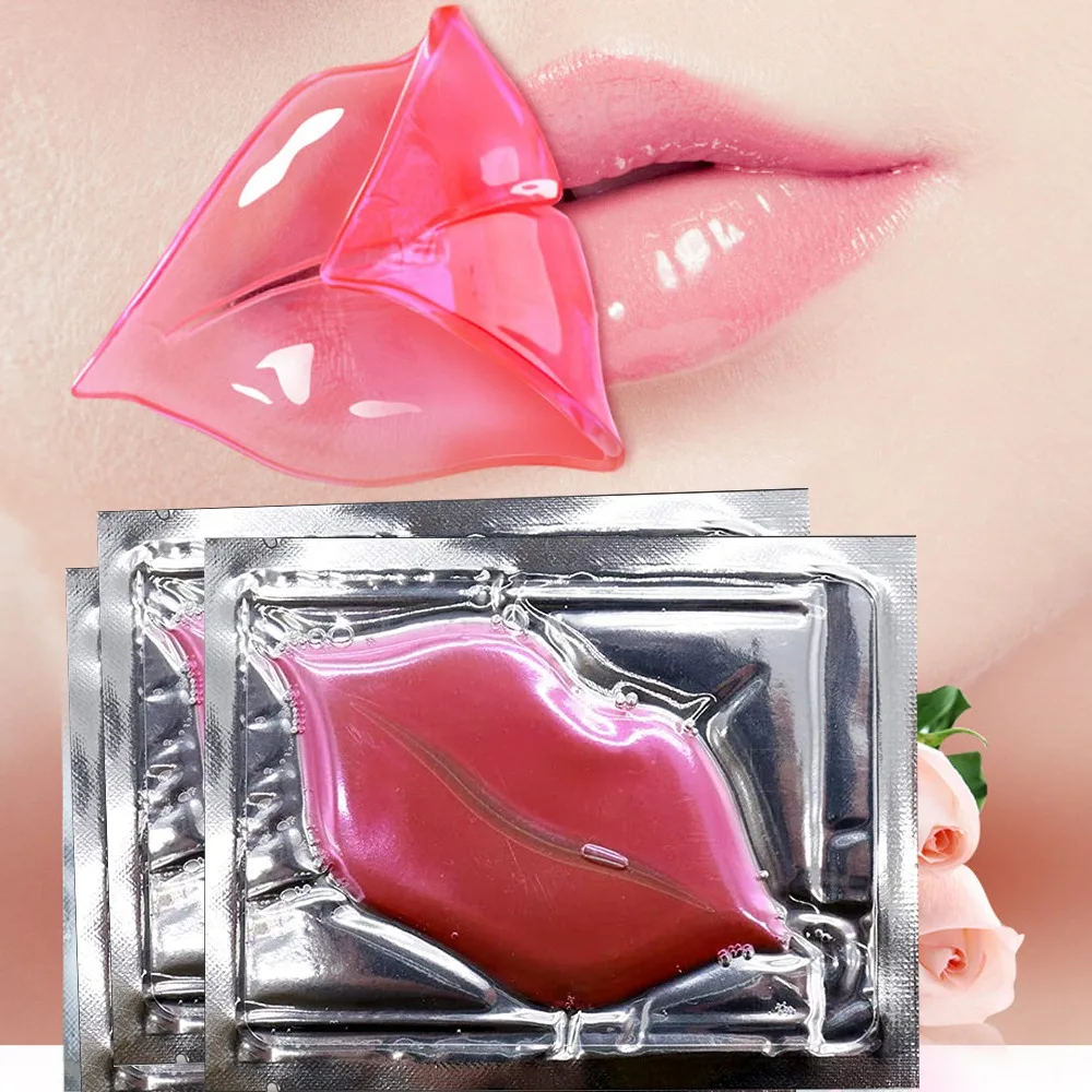 Custom Brand Collagen Lip Mask Hydrating Moisturizing Essence Gel Patch Lip Masks Lip Care Balsamos Labial Enhancer Pads Patches