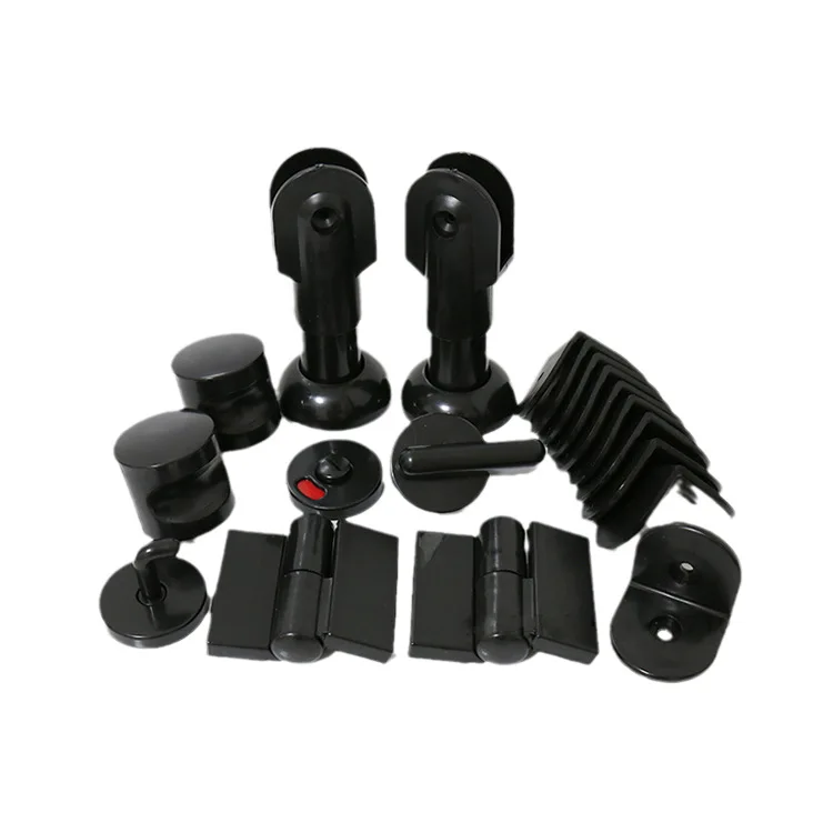plastic nylon toilet cubicle lock accessories for hpl compact laminate toilet partitions