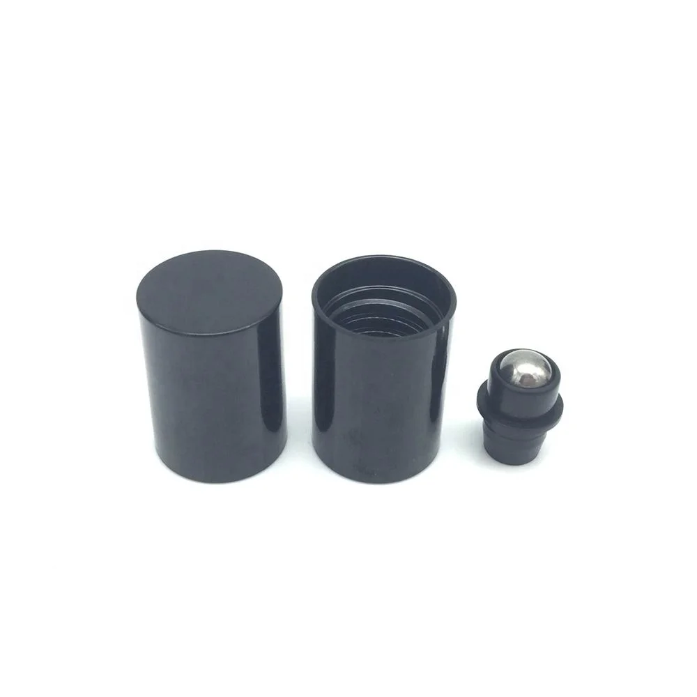 roller ball bottle 100 ml 50 ml 30 ml black glass bottle 15 ml 10 ml cosmetic roll on bottle with Bakelite cap for massage oil