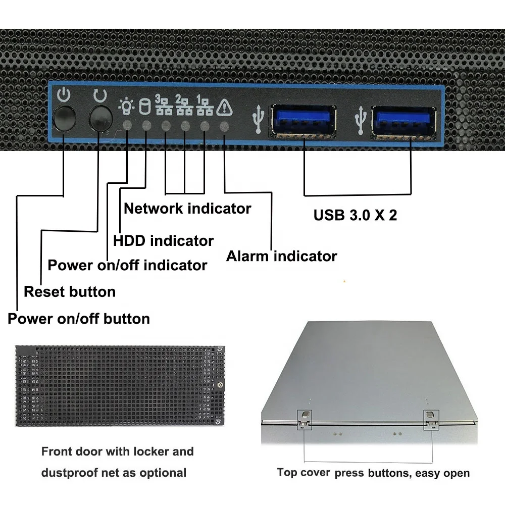 4U 5GPU case Support Supermicro Asus 5GPU MB like  X11DPG  X9DRG-QF etc.