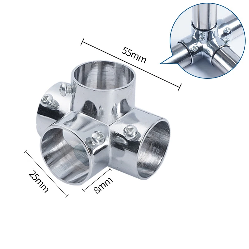 Round Tube Connectors Stainless Steel Adjustable Connectors Pipe Fittings