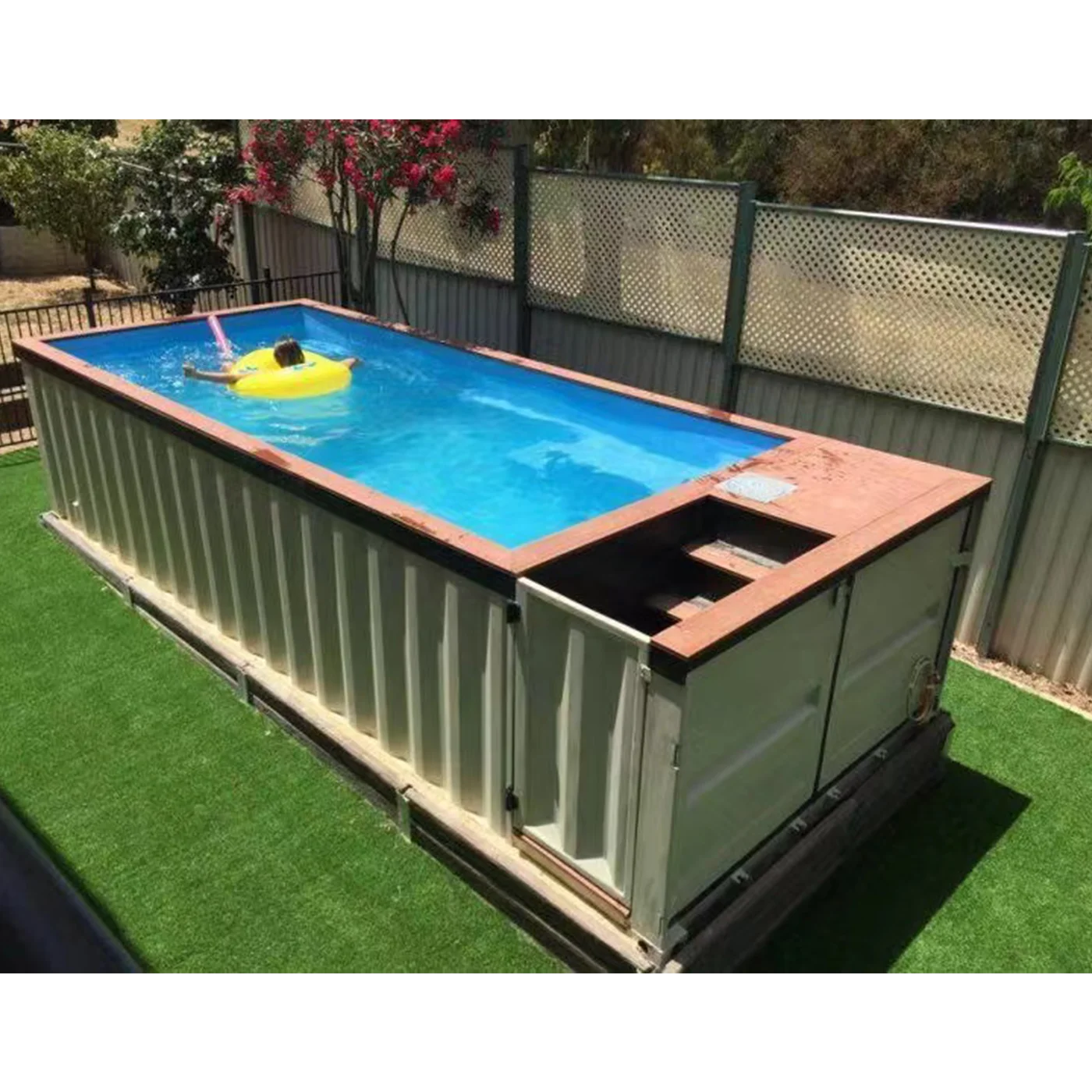 2024 hot sale outdoor prefabricated waterproof swimming container pool  for sale with best control