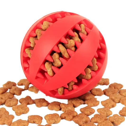 Pet Manufacturer Magic Rolling Dog Ball Interactive Dog Toy Slow Feeder Chew Pet Dog Toys Treat Dispenser Toy