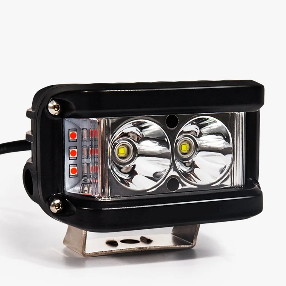 Hot Sales Rectangle Motorcycle Spotlight Strobe 25W Highlight Lamp Bead Truck Car Work Light Led Motorcycle Headlight