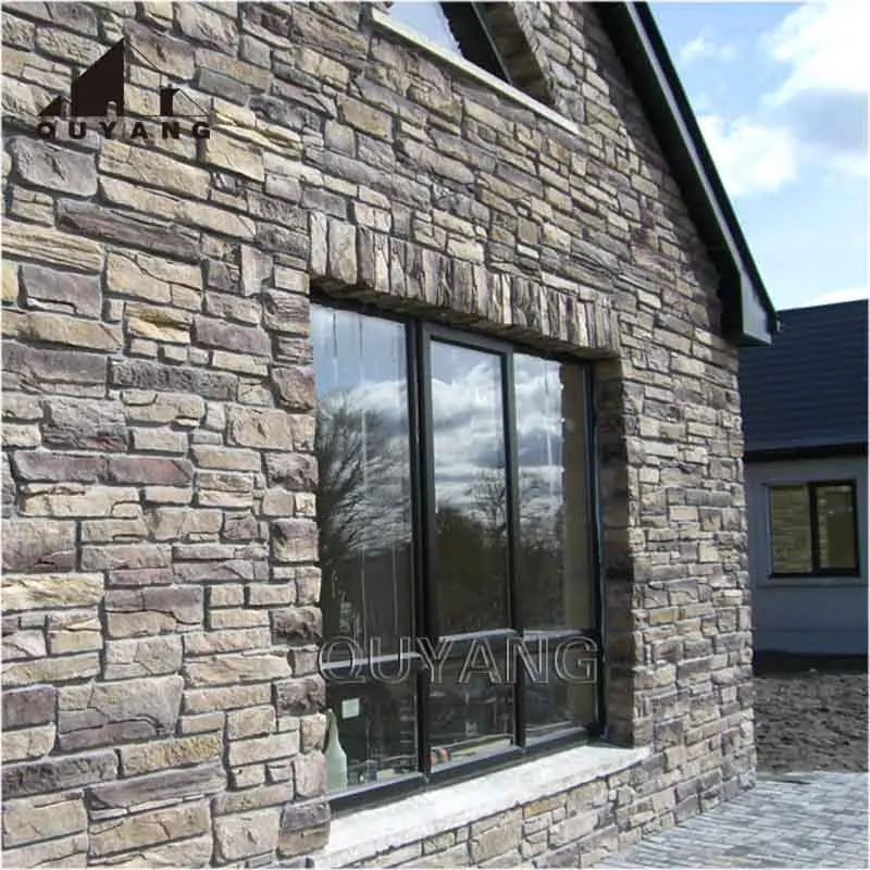 QUYANG Wholesale Factory Price Custom Stone Panel Outdoor Wall Cladding Stone For City Project