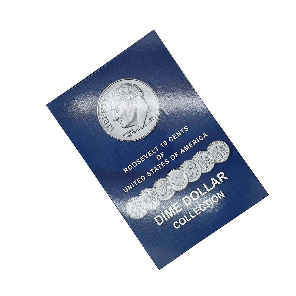 2022 USA Dimes Coin Collecting Album equipped 162 capsule and writing stickers