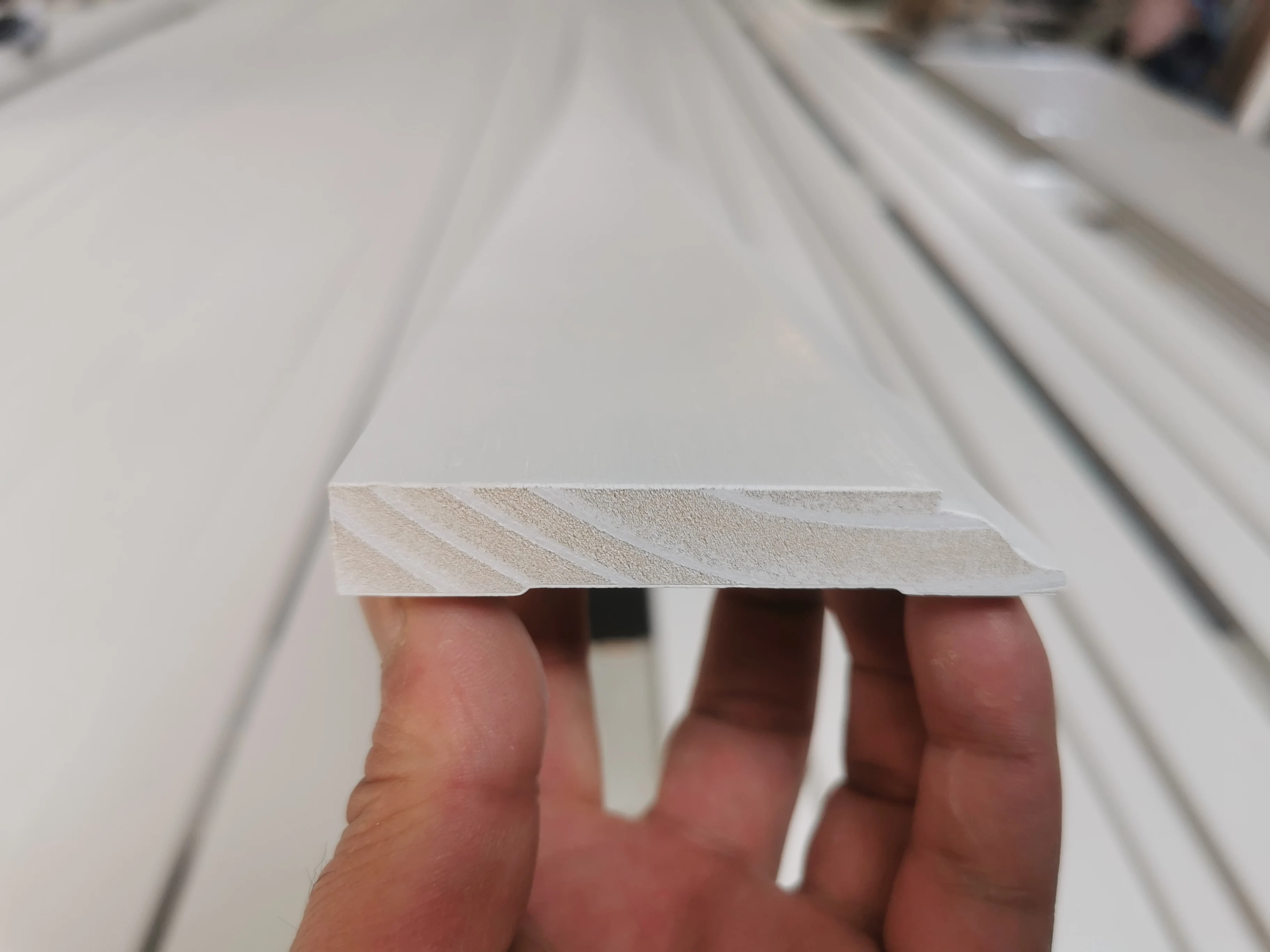 Primed Molding Market Standard White Baseboard Moulding Wall Trim