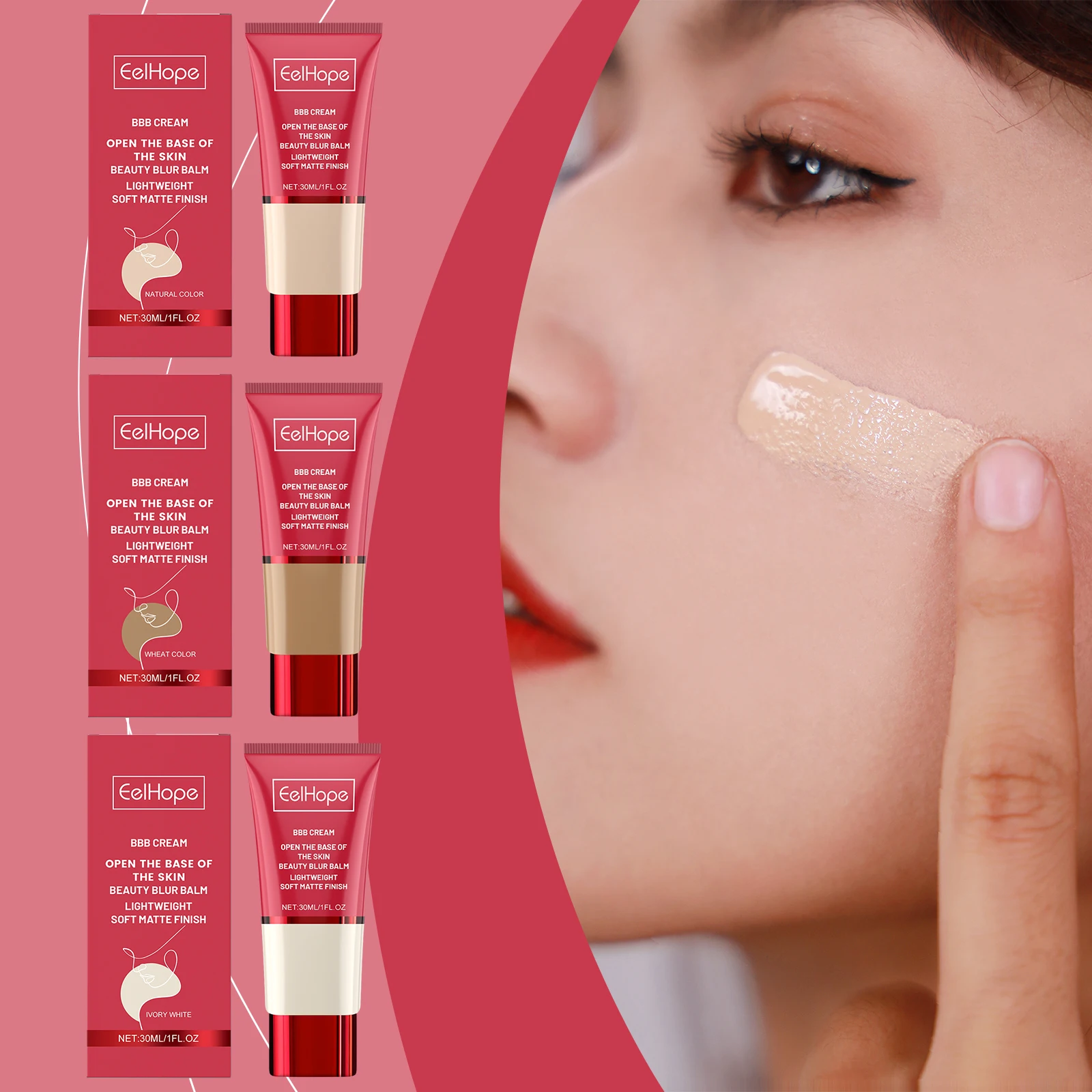 EELHOPE Original BB Cream Full Coverage Tube BB Cream Moisturize Best Whitening BB Cream