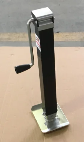 Side Wind 7000lbs Heavy Duty Square Trailer Jack with Drop Leg