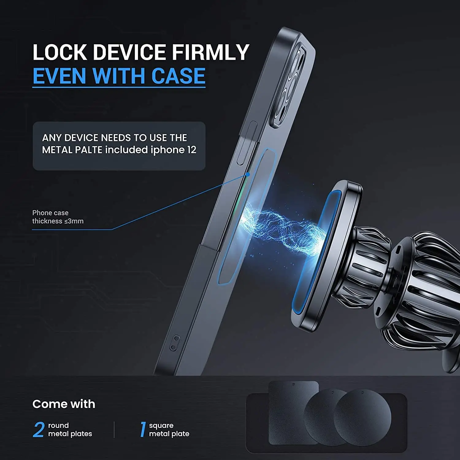 Lisen Hot Item Magnet Wholesale Dashboard Car Phone Holder Mobile Phone Holder wireless car charger car magnetic phone holder