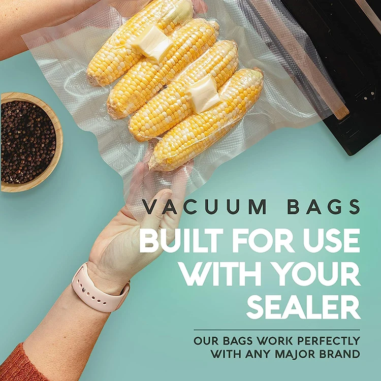 Прозрачный пластиковый вакуумный упаковщик Keuken Compressie Koken Zak Vacuum Zakken Voor Opslag Van Voedsel