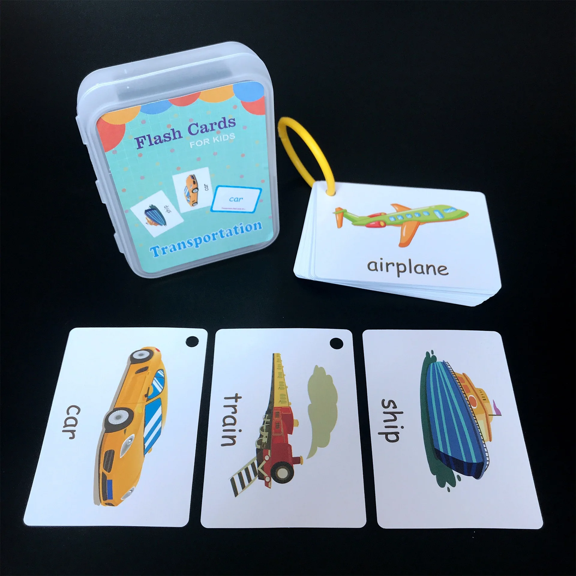 Children Baby Learn English Word Flashcards Cognitive Kids Alphabet Educational Learning Preschool Flash Card Toy For Toddler