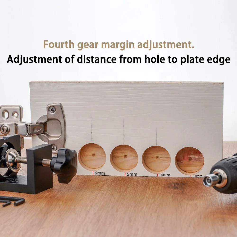 35MM Cup Style Cabinet door Hinge Boring woodworking positioner  Dowel Jig