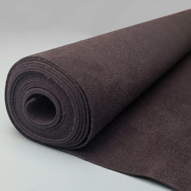 Excellent 0.6mm thickness wear resistant synthetic suede seat lining fabric and roof leather material