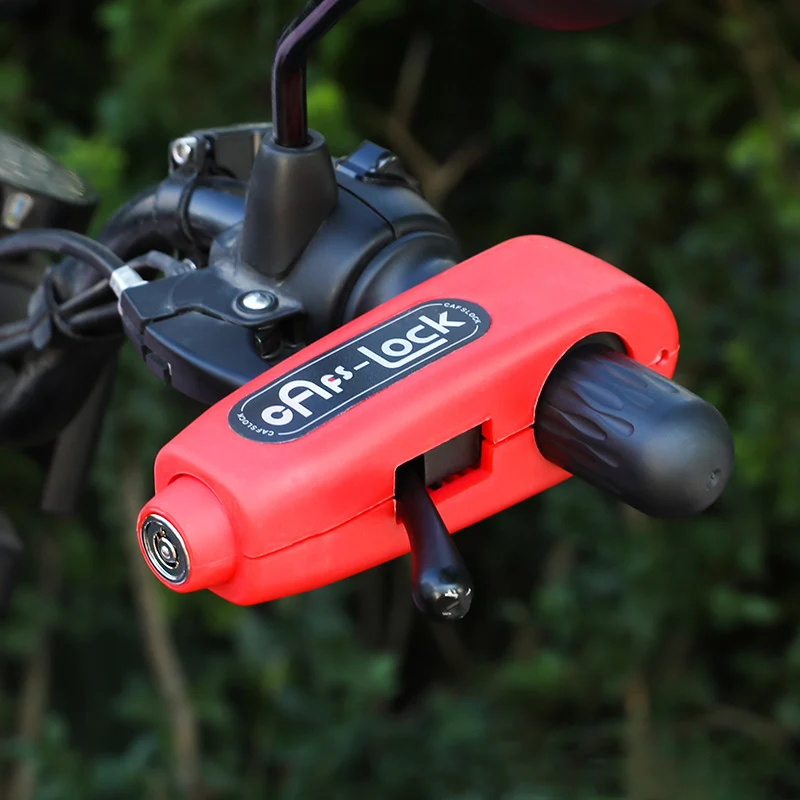 Motorbike Modified Handlebar Lock Helmet Moto Bike Lock Alarm Safety Protection Handlebar Lock