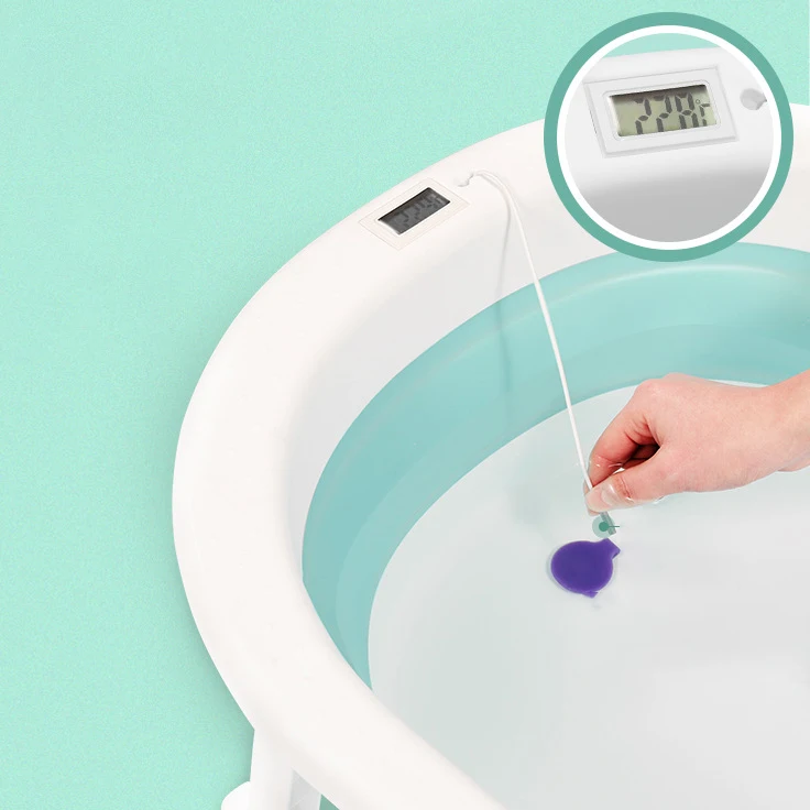 Lovely Design Plastic infant Folding Bathtub Wholesales Bathing Set Plastic foldable Baby Bath Tub