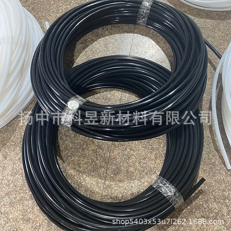 Teflon insulation hose milky white PTFEPTFEOil pipe four fluorine tube chemical conveying pipe