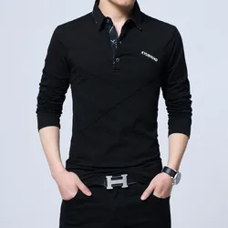OEM factory best price High Quality Custom Wholesale Men Clothing Bulk Plain Long Sleeve T Shirt Mens Polo Shirts