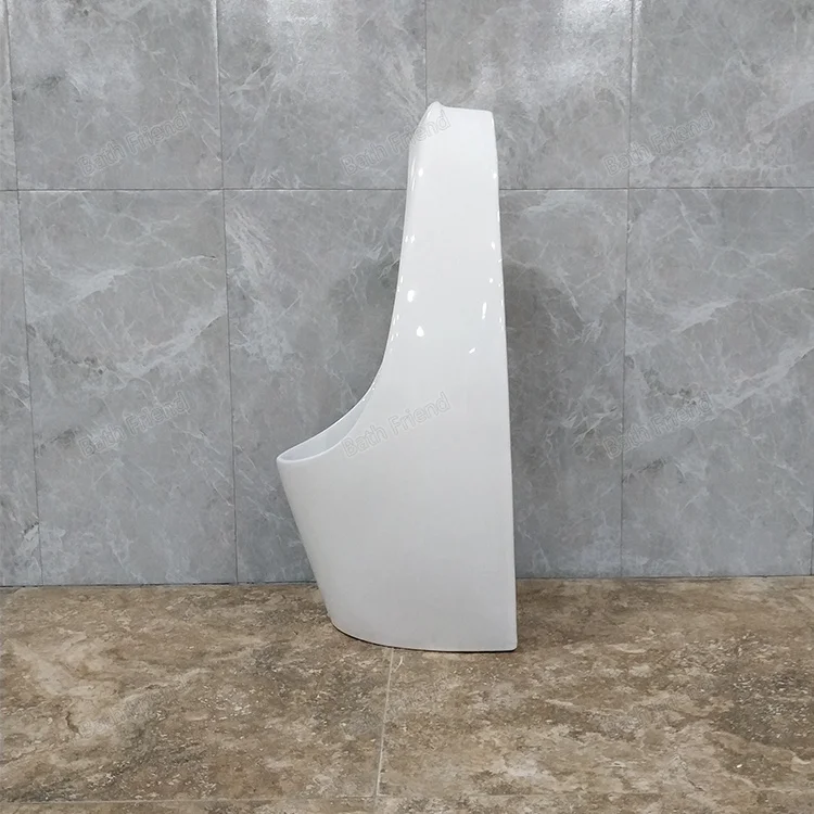 Factory Directly Easy Clean Top Spud Urinals for Men Gravity Flushing Wall Hung Bathroom Urinal