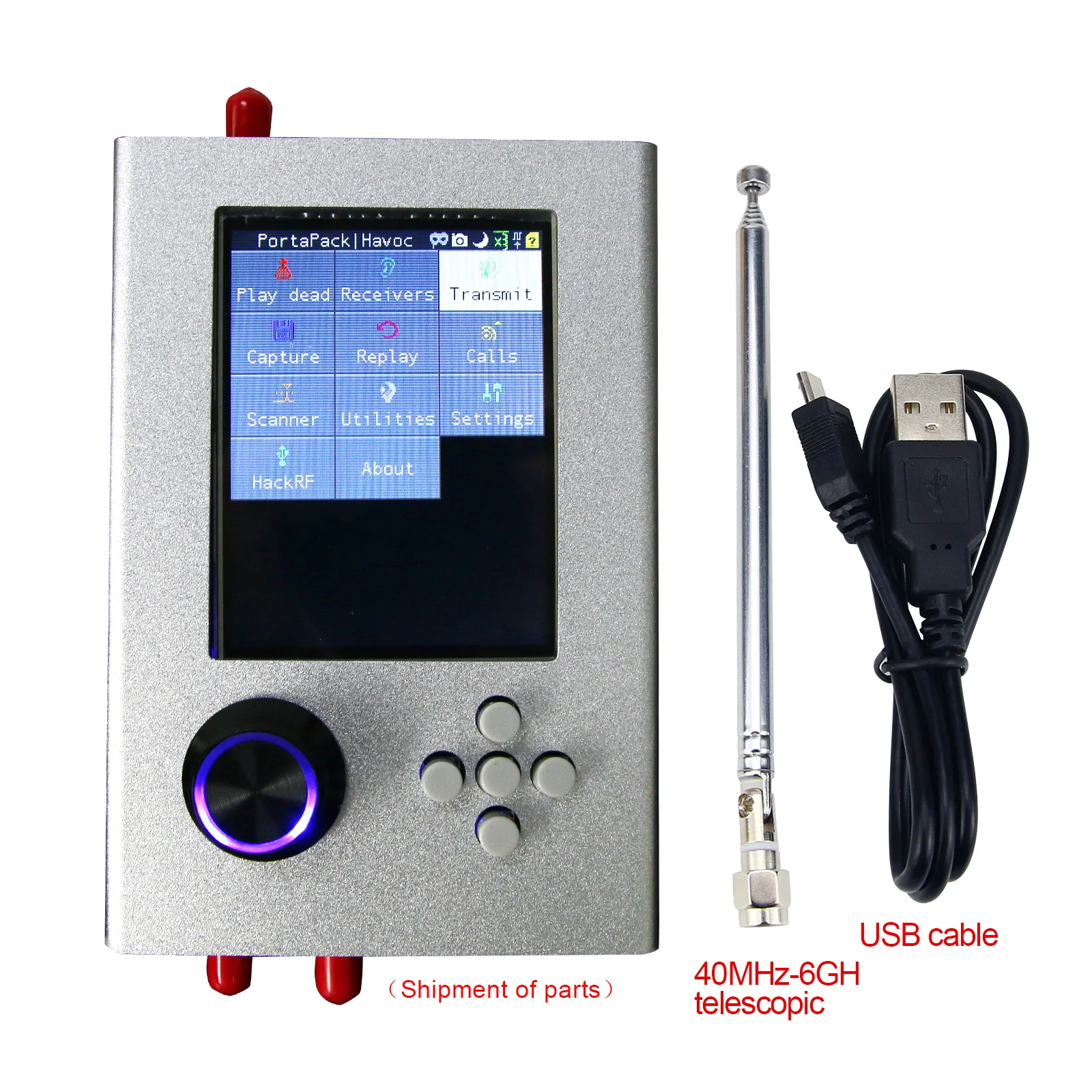 SY787 SDR радио полнофункциональный радиоприемник PortaPack H2 + HackRF One кабели 3