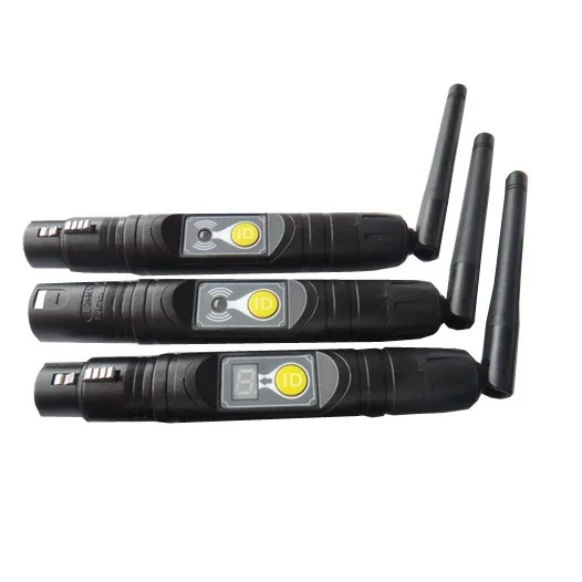 Беспроводной DMX512 2,4G цифровой трубчатый XLR передатчик и приемник с ЖК-дисплеем
