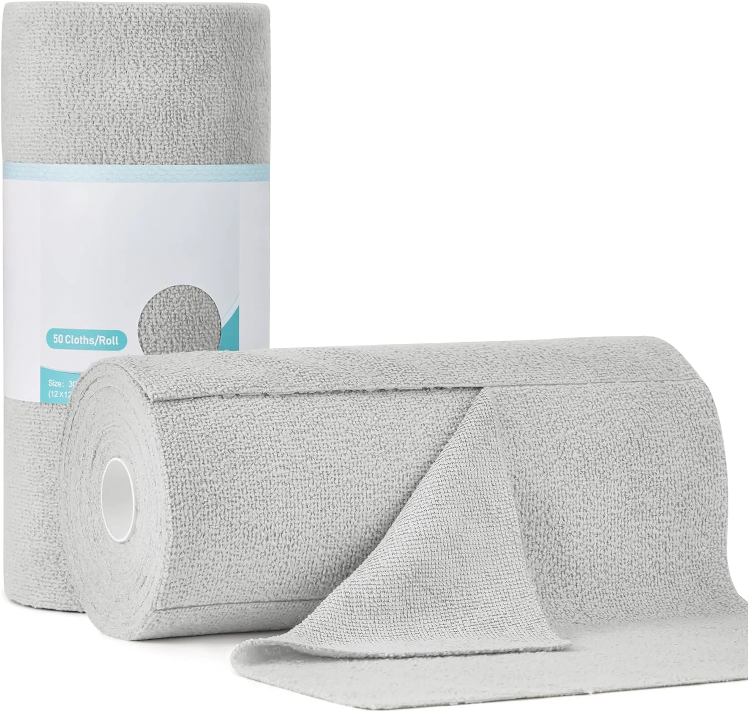 Custom Tear Away Microfiber Cleaning Cloth Rolls Car Kitchen Strong Absorbent Reusable Microfiber Towel Rolls