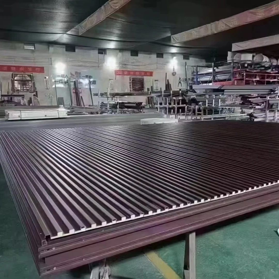 Aluminum alloy panel, double-layer insulated aluminum tiles for sunlight roof, 0.8mm Grey without polyurethane board