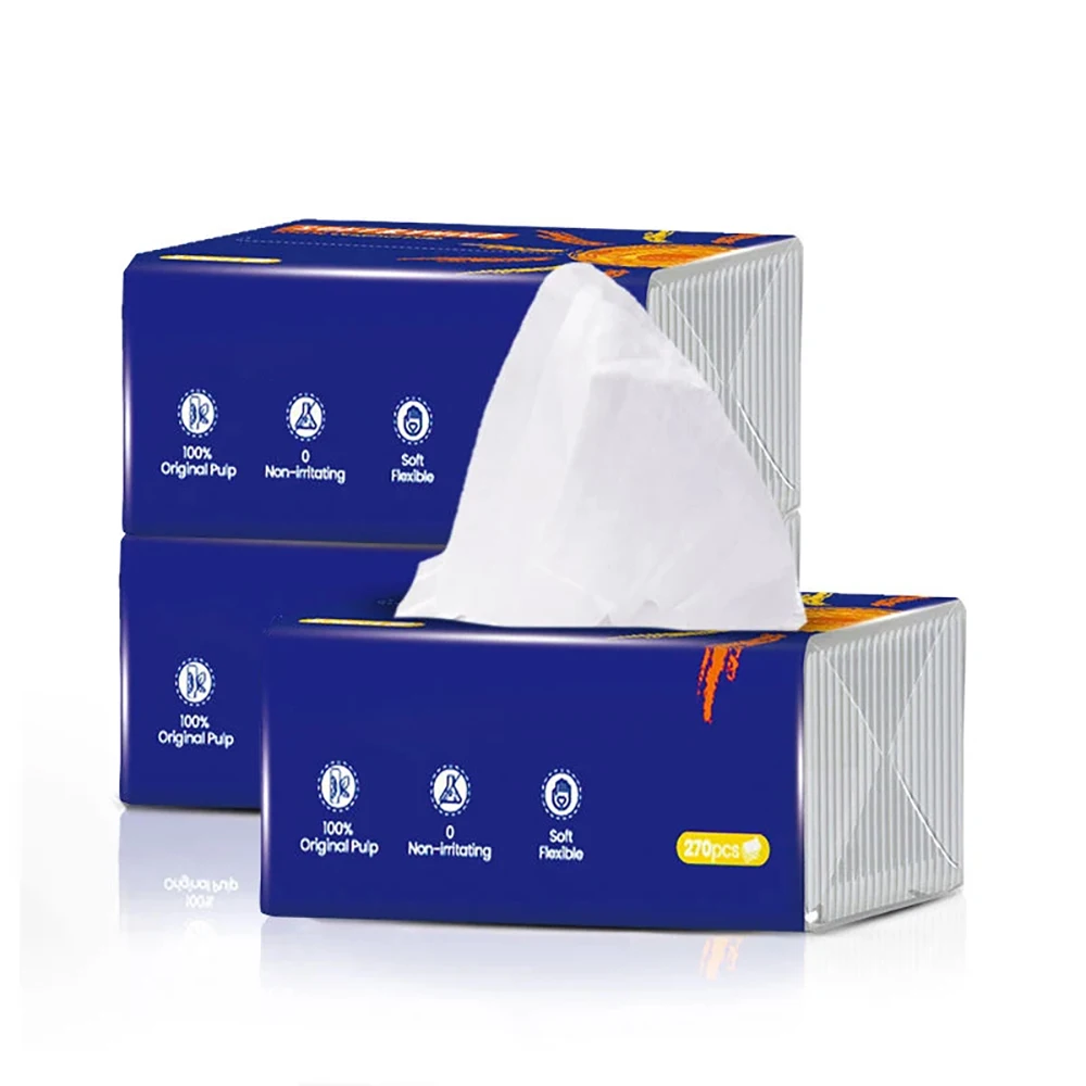 Lingyi Bulk Wholesale tissue Suppliers Customized Packing Branded Soft Single Pack 2ply 3ply White Facial tissue Paper