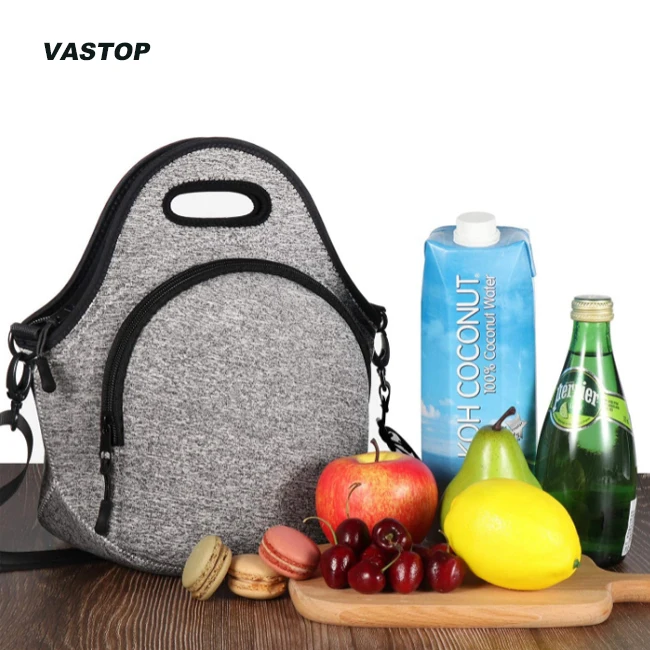 Insulated Lunch Bags Customized Neoprene Lunch Bag With Shoulder Strap For School/Picnic/Work
