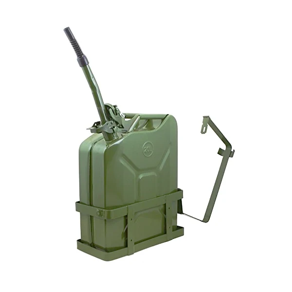 5 Gallon 20 liter 20l Gas Diesel Fuel tank steel metal jerry can holder