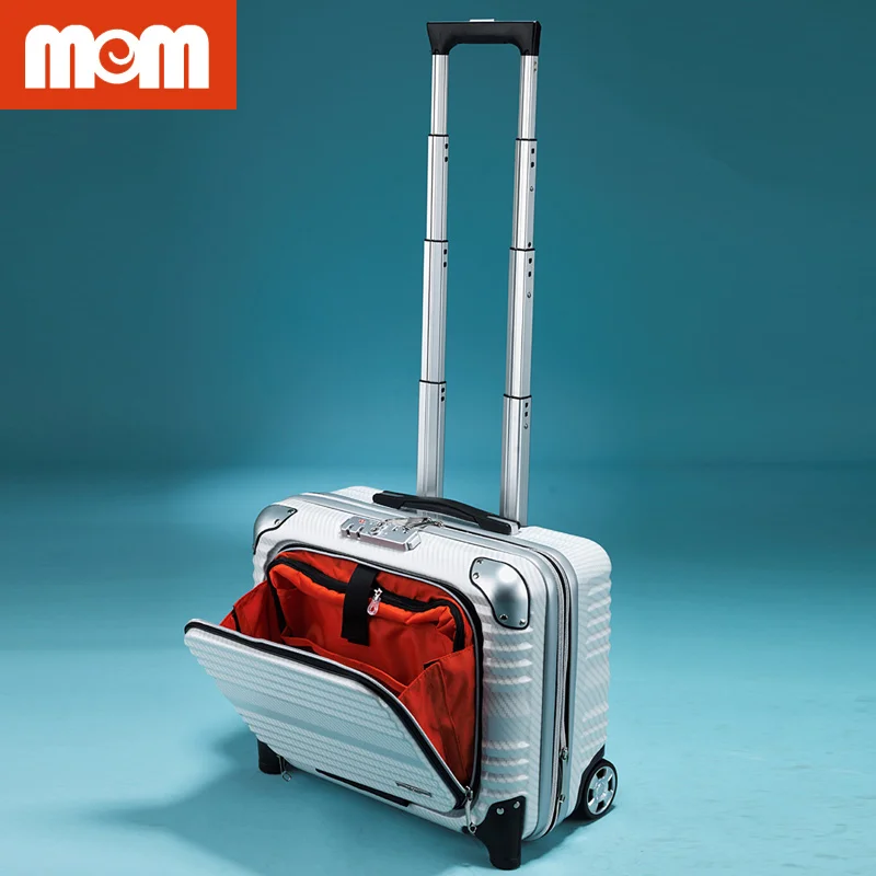 High-quality and Hot-sale PC zipper luggage with pc film in the surface