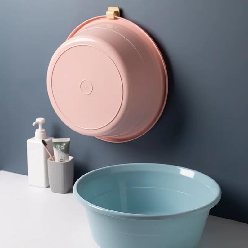 Durable Round Shape Various Size Plastic Basin Household Bathroom Plastic Wash Basin